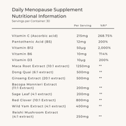 Daily menopause supplement
